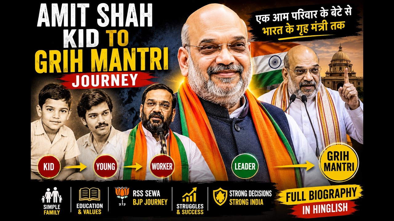 Amit Shah Success Story | Childhood To Home Minister Journey