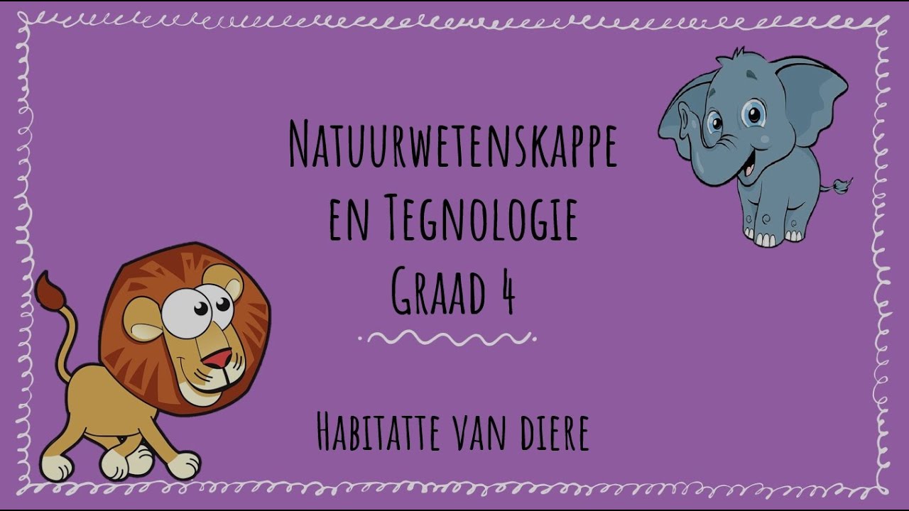 Verskillende habitatte van diere