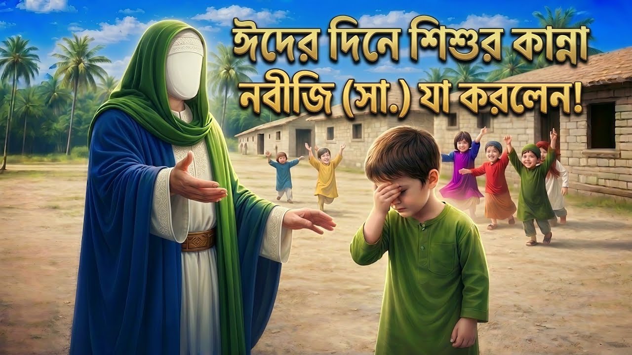 ঈদের দিনে এতিম শিশুর কান্না দেখে মহানবী (সাঃ) যা করলেন | ঈদুল ফিতরের দিন | ইসলামিক গল্প কাহিনী