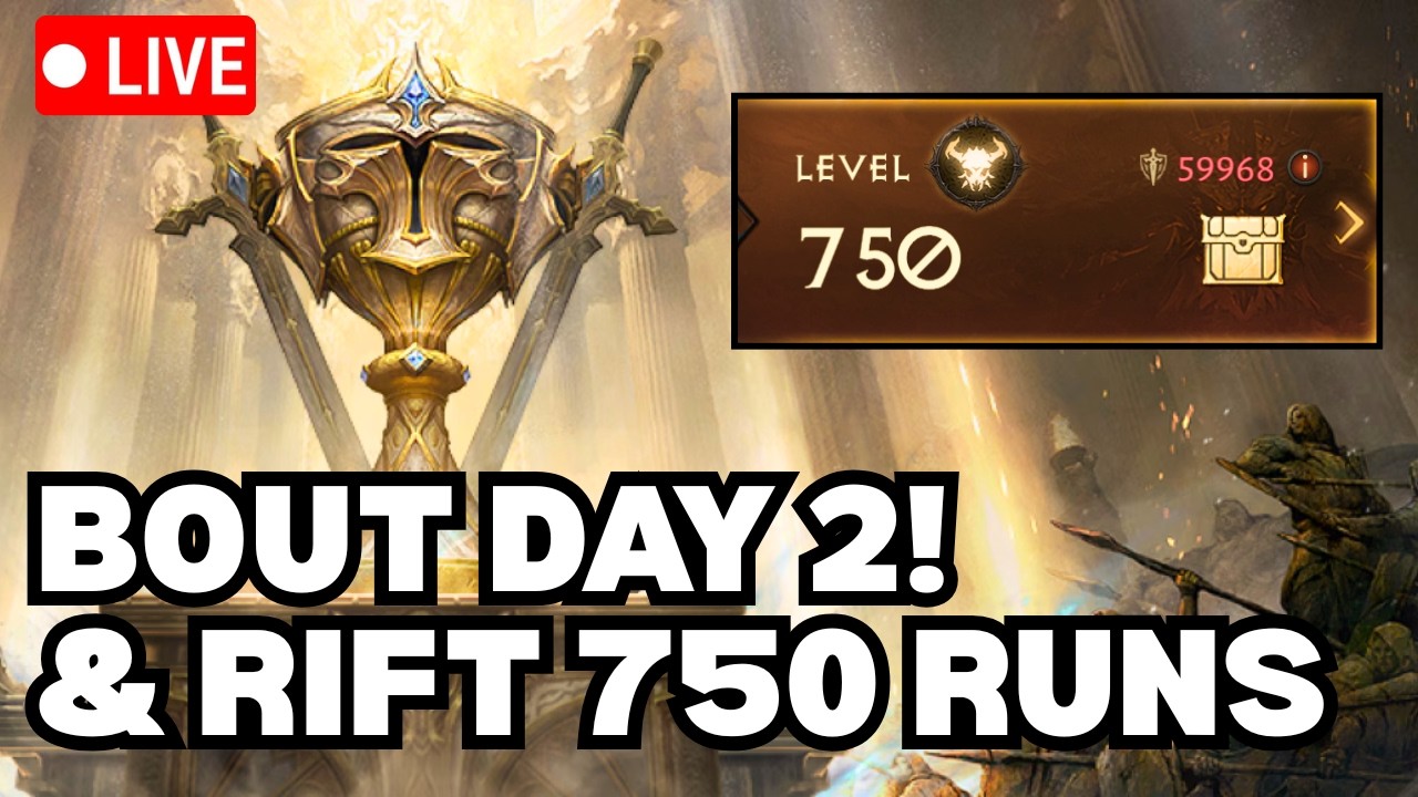 🔴 BOUT OF REALMS Day 2! Farming & CR750 Attempts later!