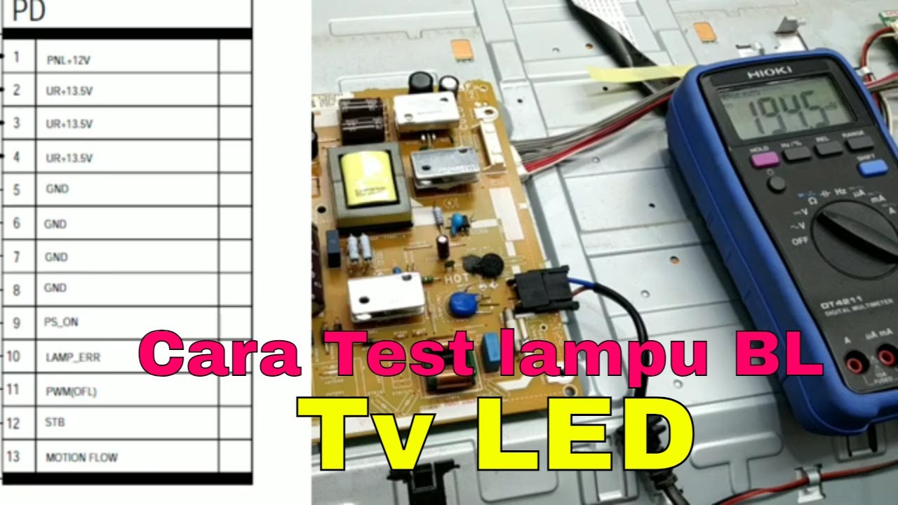 CARA TEST LAMPU LED ATAU BACKLIGHT LED TV TANPA MAINBORAD