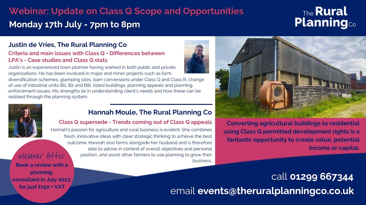TRPC Webinar - Class Q Scope and Opportunities - July 2023