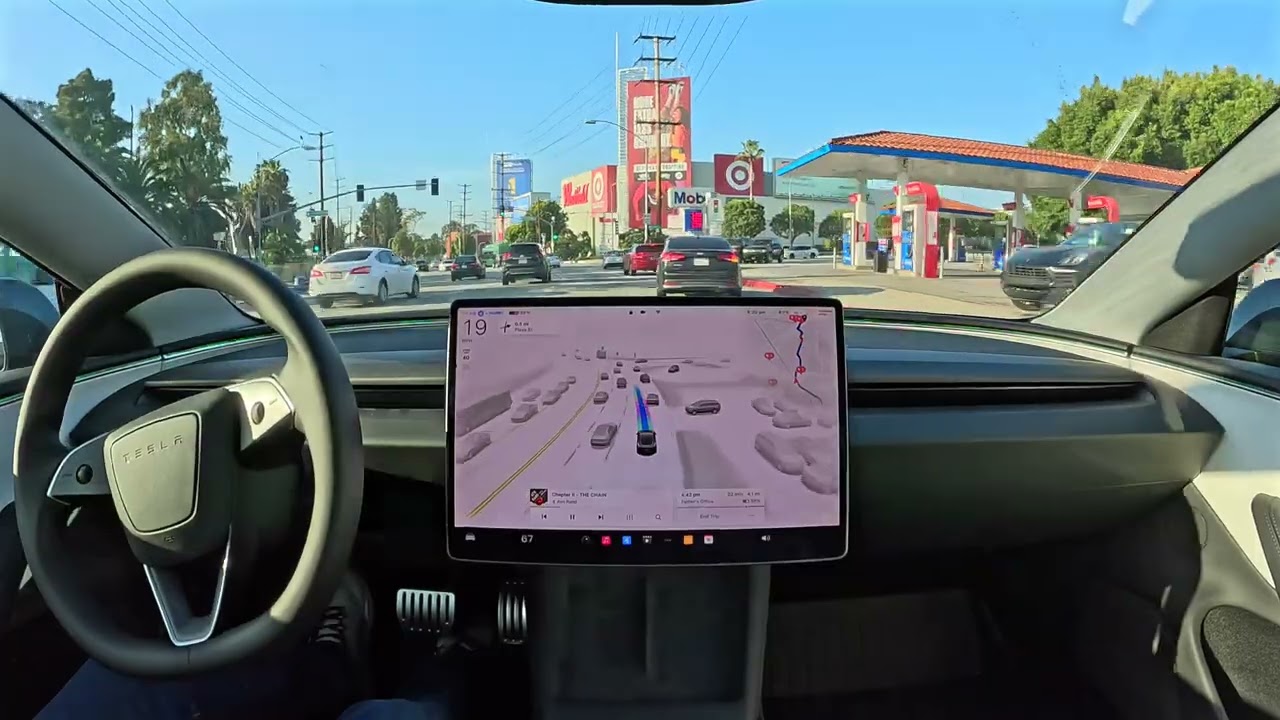 Tesla FSD 13.2.8 Handles One Hour of LA Traffic with Zero Interventions