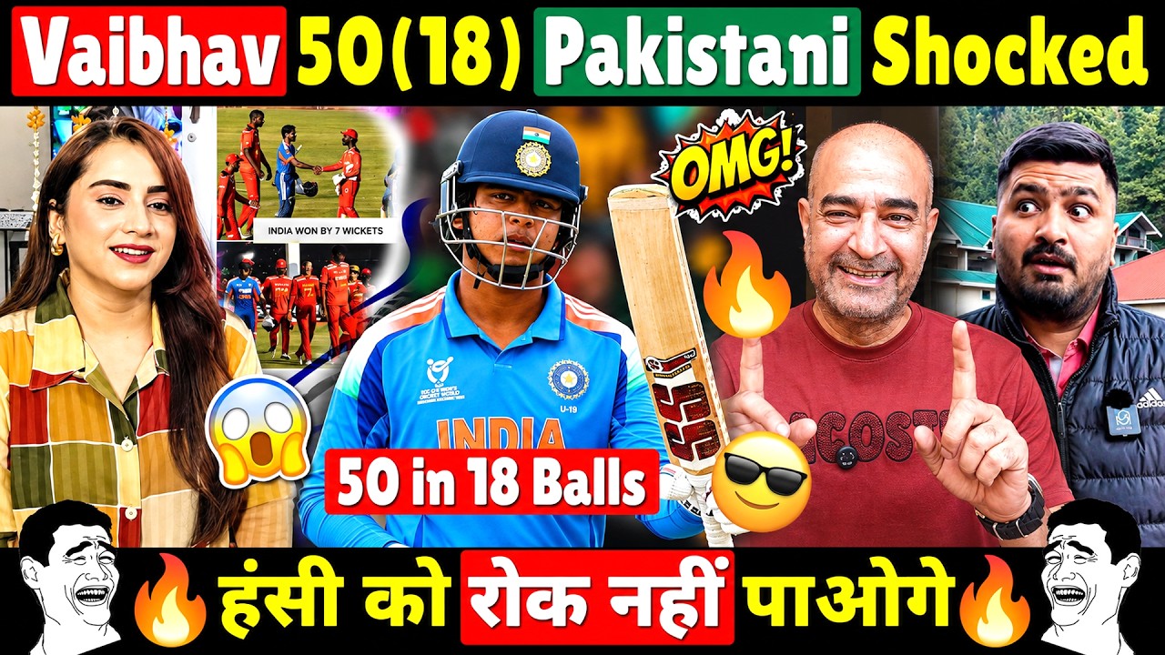 🔥 Pak Media Can't Believe Vaibhav Suryavanshi's Lightning Fast 50 | India Demolishes Zimbabwe
