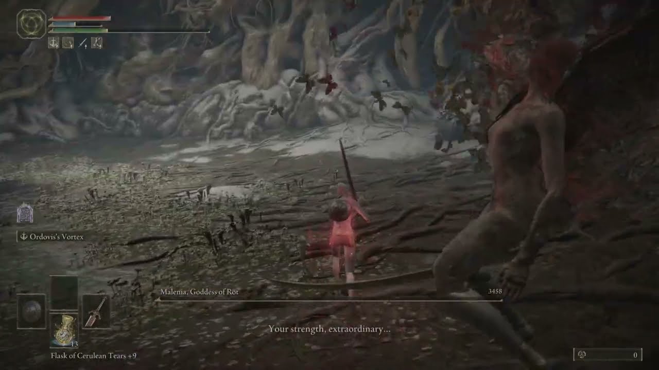 Malenia solo Ng - hitless - Ordovis's Greatsword