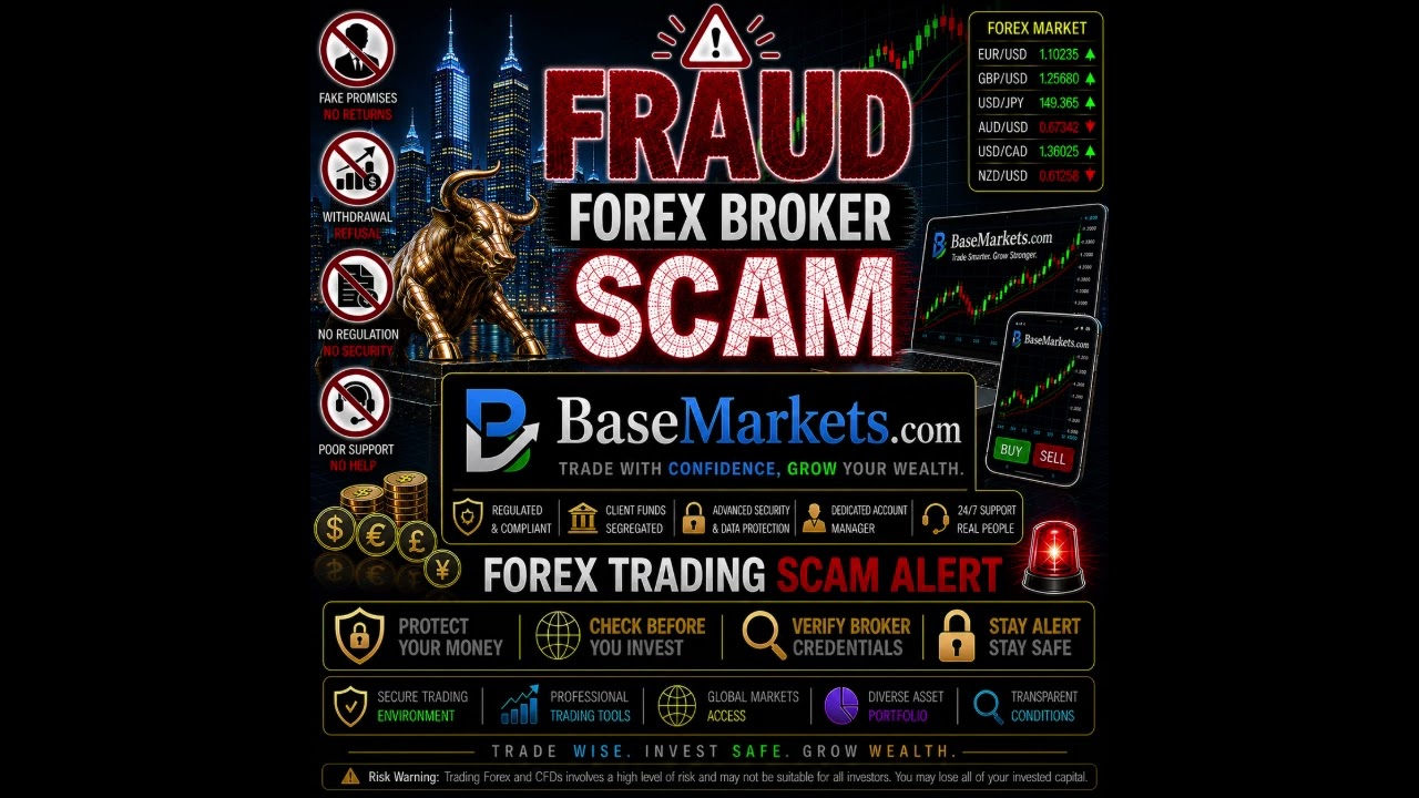 BaseMarkets.com Scam Broker Alert: Investors Report Withdrawal Fraud and Fake Tax Demands