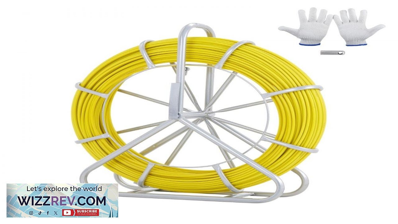 VEVOR Fish Tape Fiberglass 492 ft 5 16 in Duct Rodder Fishtape Wire