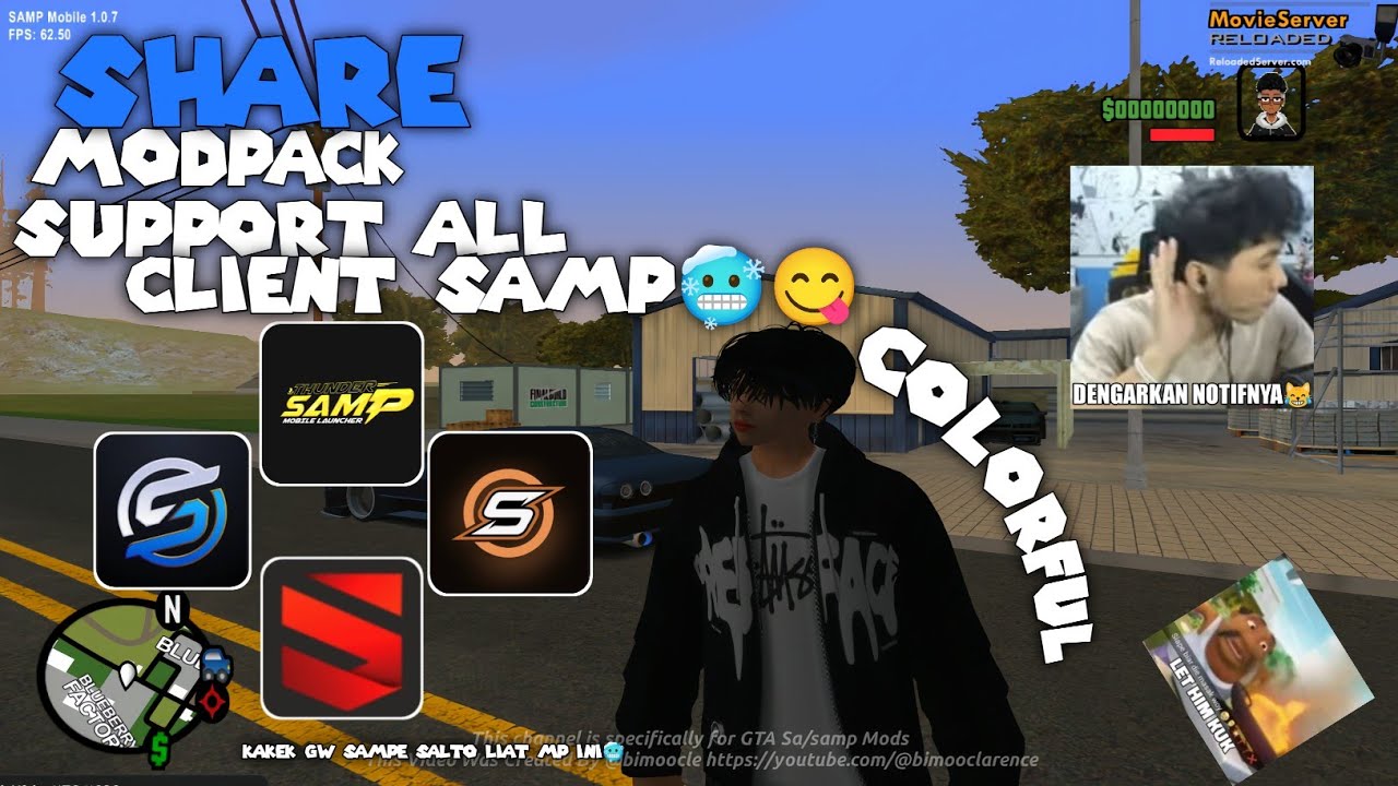 MODPACK SUPPORT ALL CLIENT SAMP ALYN BIRU/THUNDER/JAMES DLL 🥶😋 | GTA SAMP ANDROID INDONESIA 