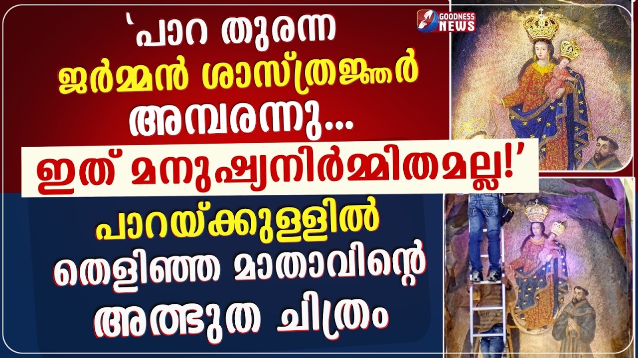 പാറയ്ക്കുള്ളിൽ തെളിഞ്ഞ മാതാവിന്റെ അത്ഭുത ചിത്രം | MOTHER MARY | IMAGE | MIRACLE|CATHOLIC|GOODNESS TV