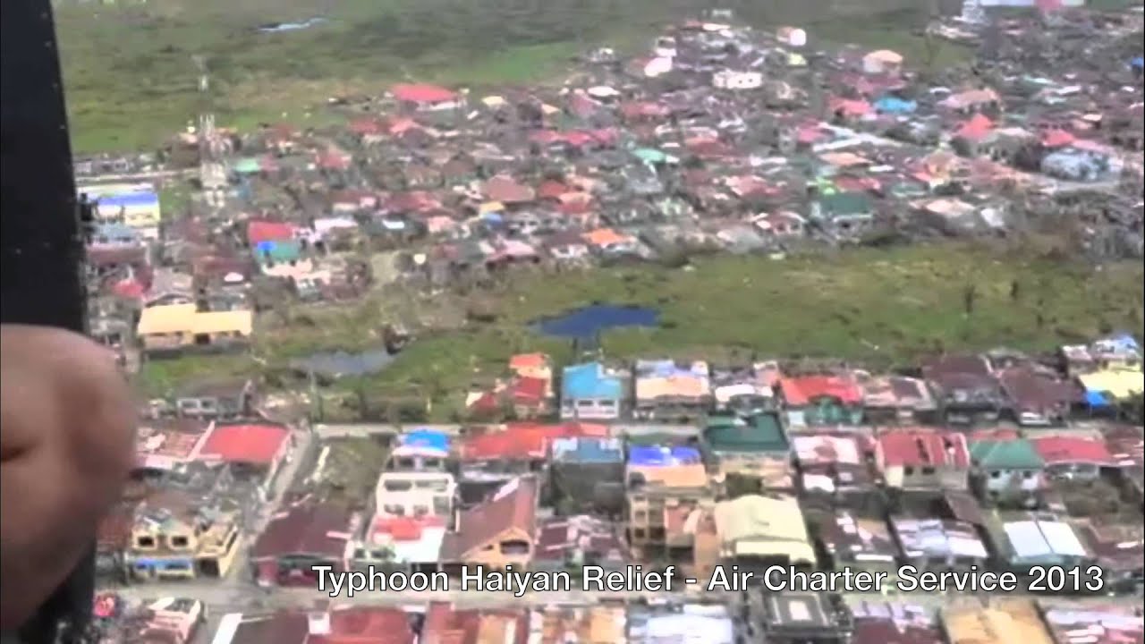 Typhoon Haiyan - Aerial footage of devastation of area around Tacloban
