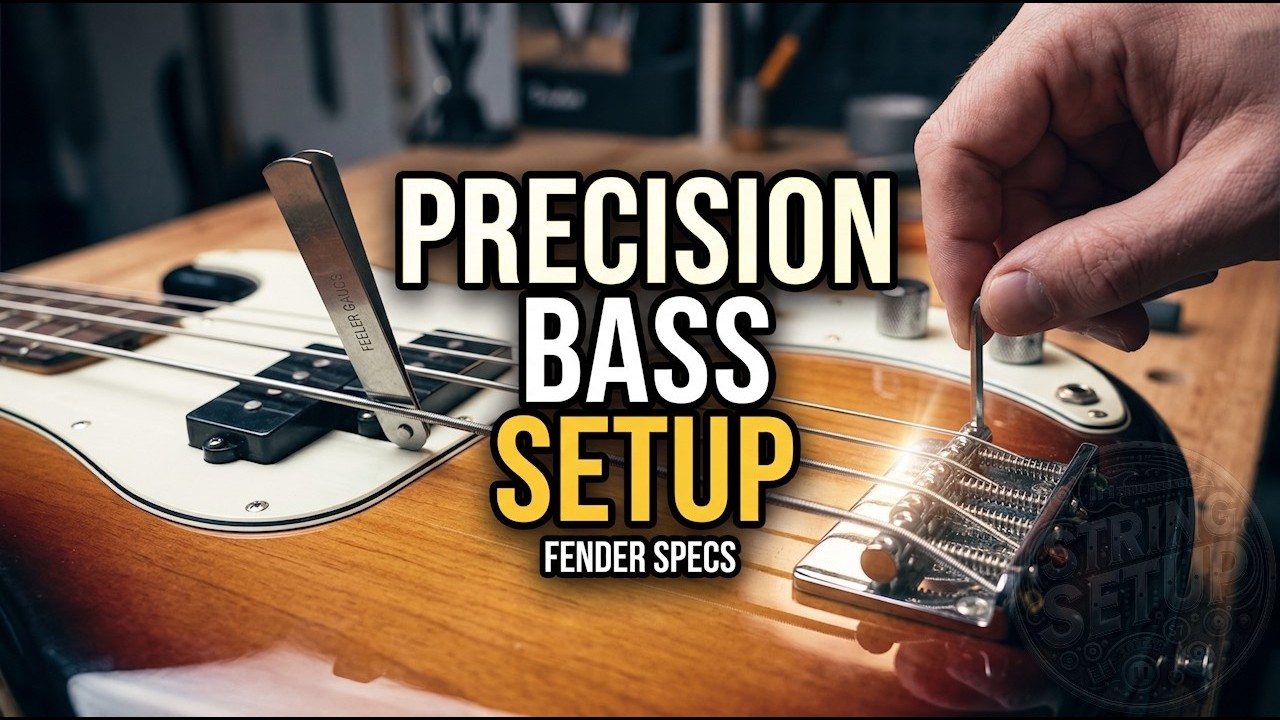 Precision Bass setup secondo procedura e quote Fender