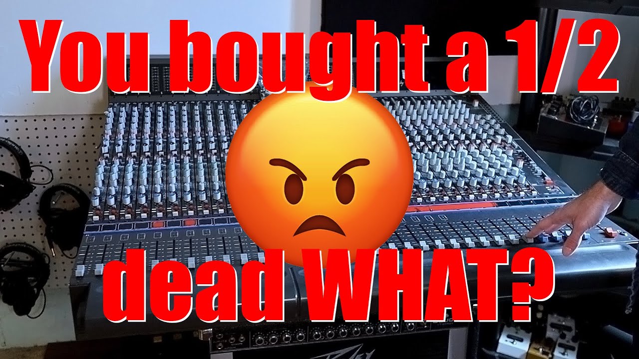 Big Flippers - Studio Tour and Buying an abused 1990's Mixing board to flip.