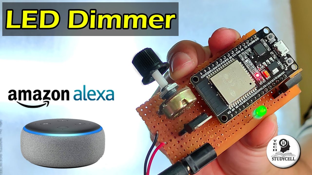 Светодиодный диммер ESP32 PWM с Arduino IDE | Проекты Интернета вещей с Alexa