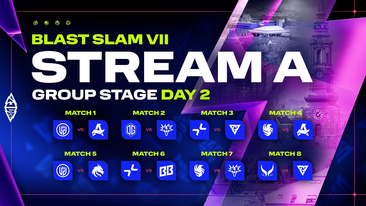 [A] BLAST SLAM VII: Copenhagen, Group Stage, Day 2 - Dota 2 LIVE