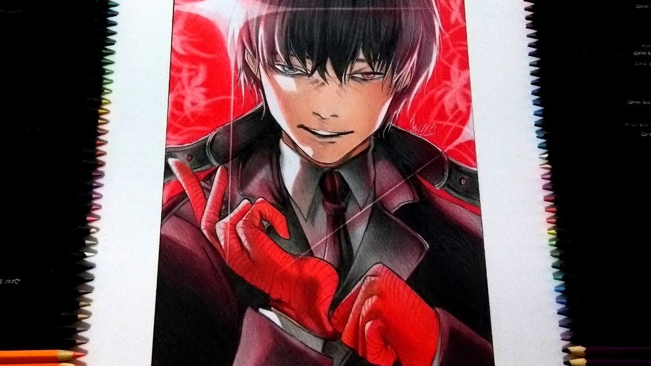 Drawing - Kaneki/Black Reaper ( Tokyo Ghoul: Re 2) (東京喰種(トーキョーグール):re