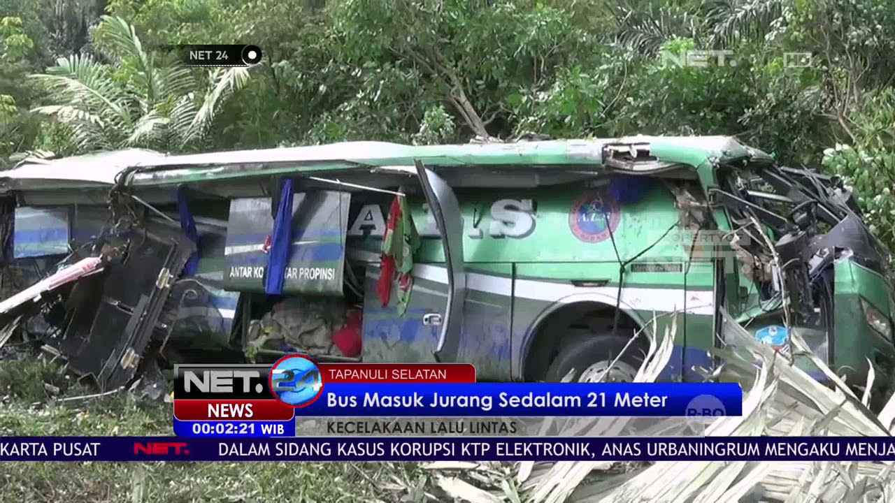 Bus Lintas Sumatera Terjun ke Jurang, 3 Penumpag Tewas - NET24