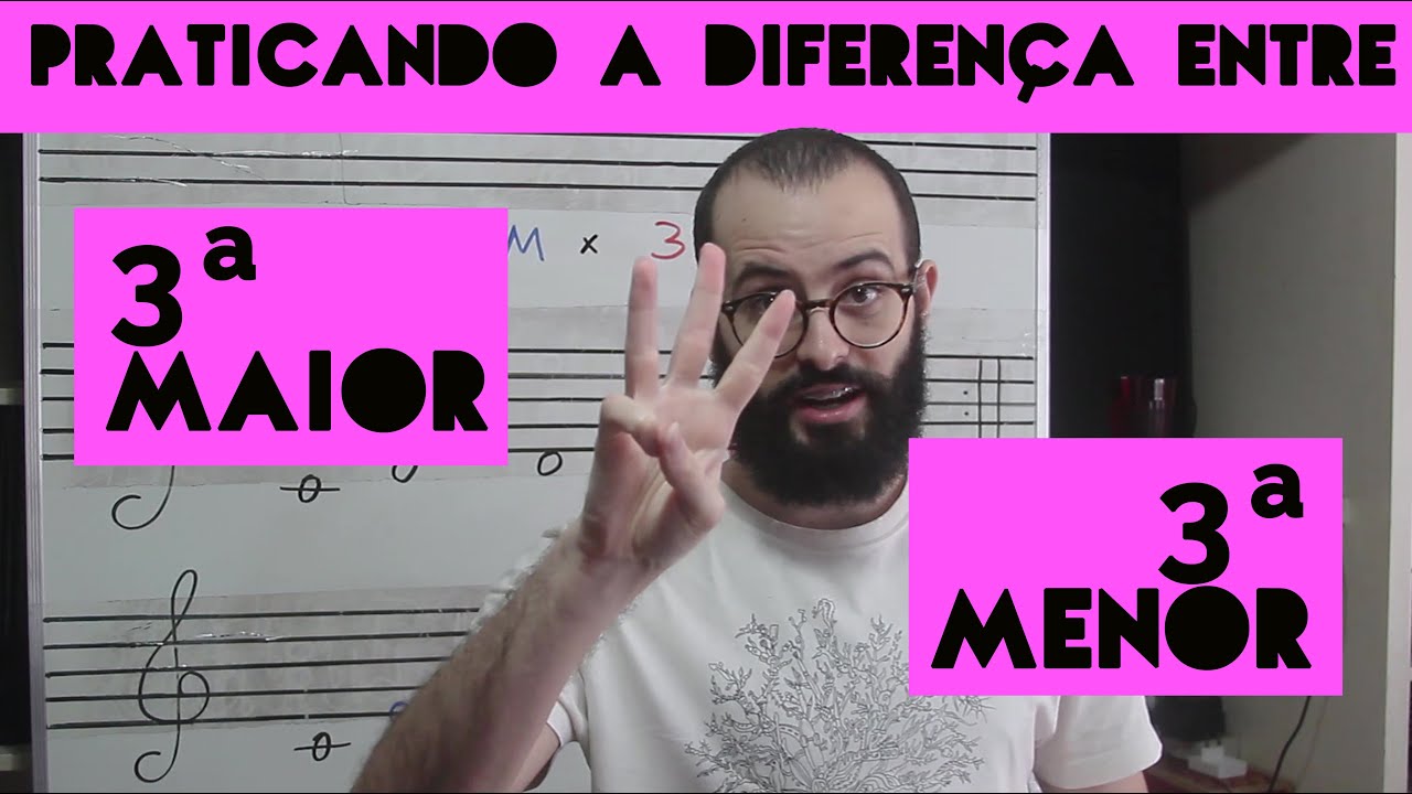 Praticando a diferença entre a Terça Maior e a Terça Menor