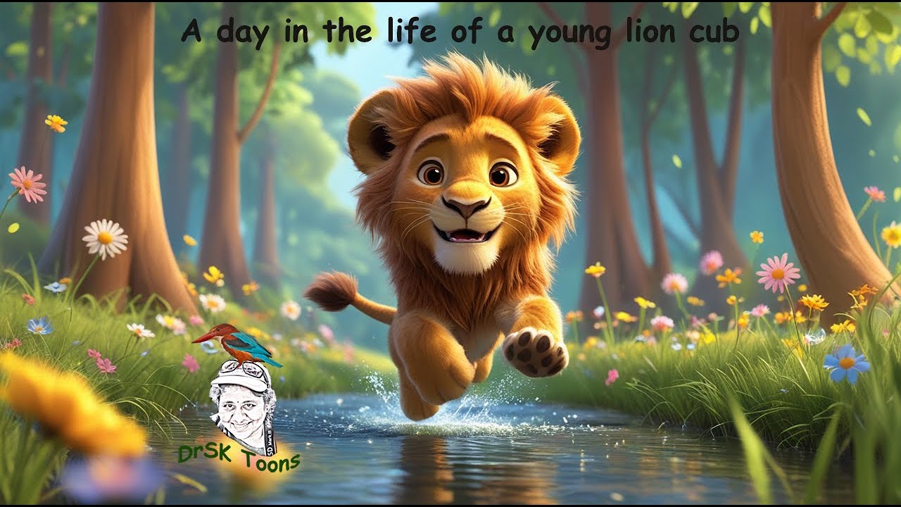 A day in the life of a young lion cub