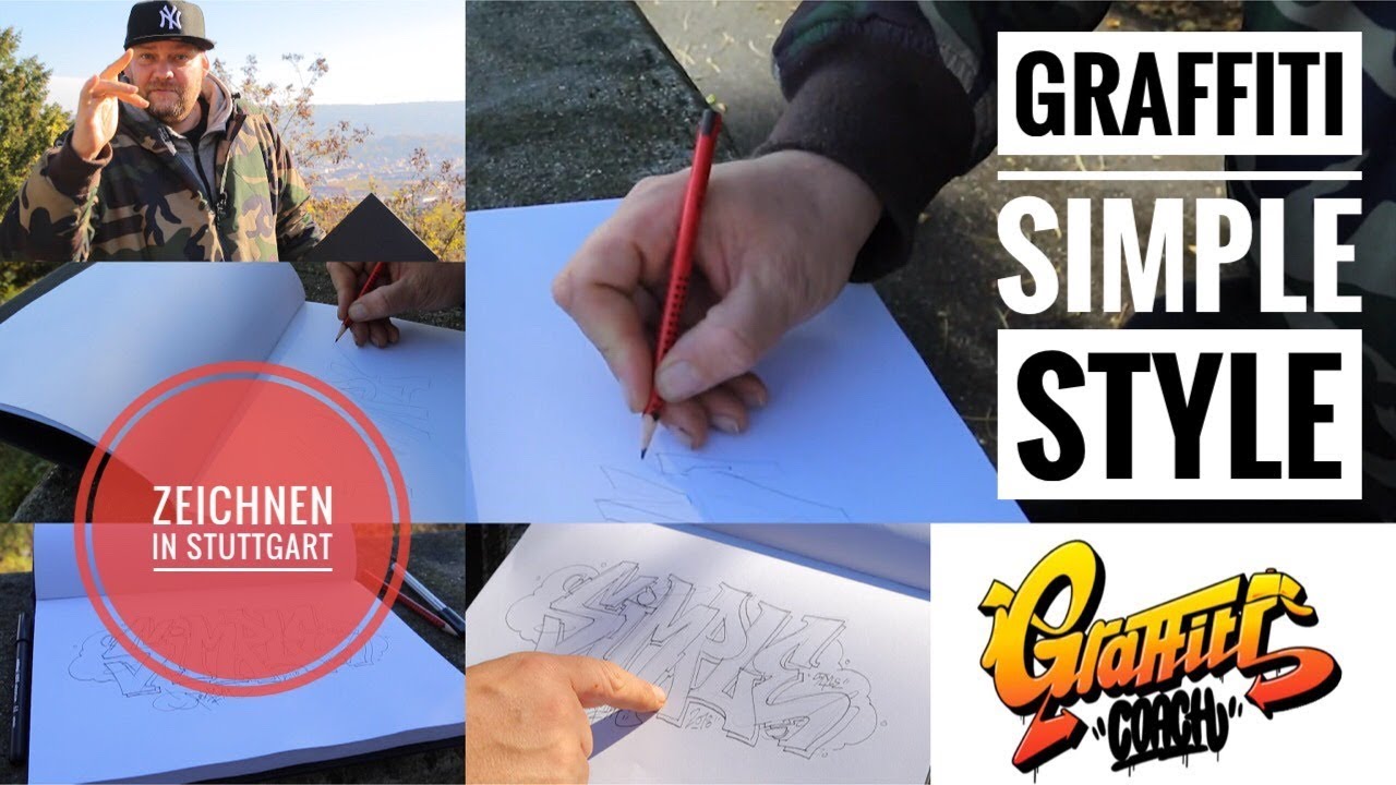 Graffiti für Anfänger - Simple Style zeichnen in Stuttgart - Graffiti Coach