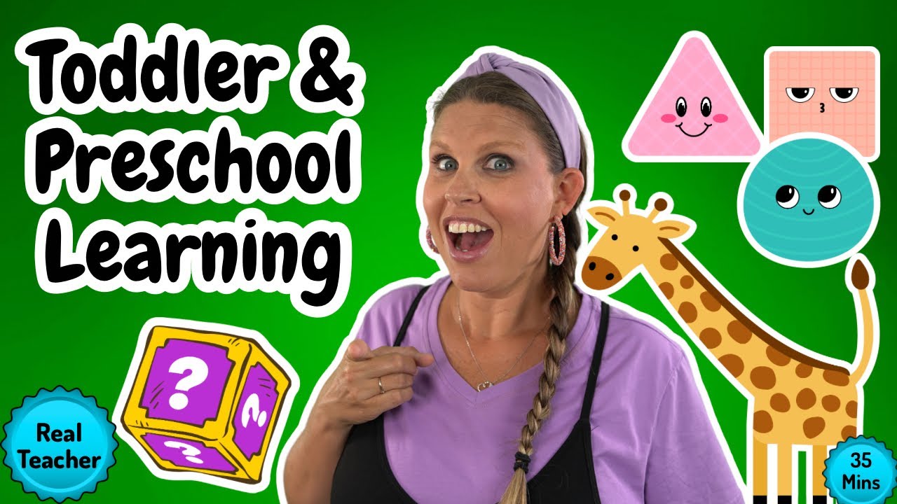 Toddler & Preschool Learning Video | Phonics, Shapes, Colors, Numbers, Animals & Songs | Letter Gg