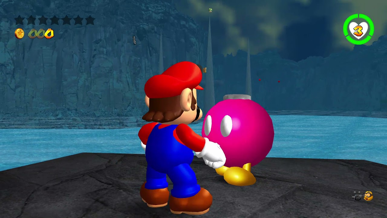 Super Mario 64 RENDER96 + OMM V6.1.2 - Jolly Roger Bay