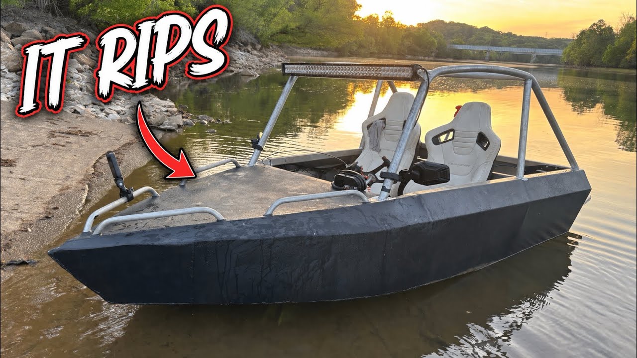 I Built The Most Powerful 2 Stroke MINI JETBOAT!