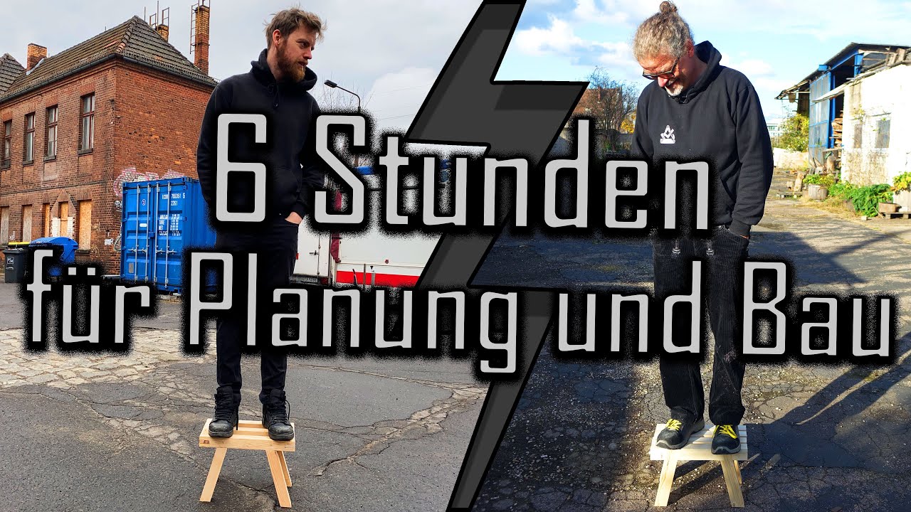 Nur Handwerkzeug: Challenge mit Hauke Schmidt - Fu&szlig;bank in 6 Stunden