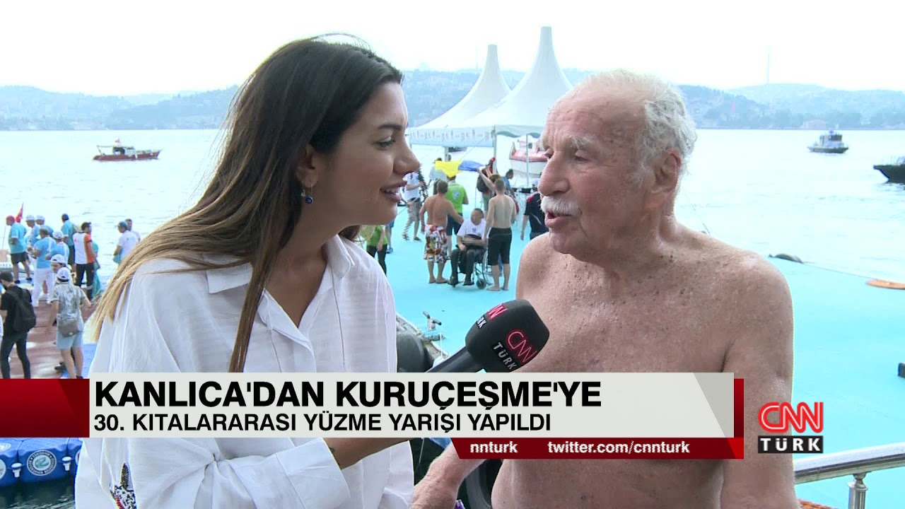30. BOĞAZİÇİ KITALARARASI YÜZME YARIŞI - 89 YAŞINDA BİR YÜZÜCÜ!
