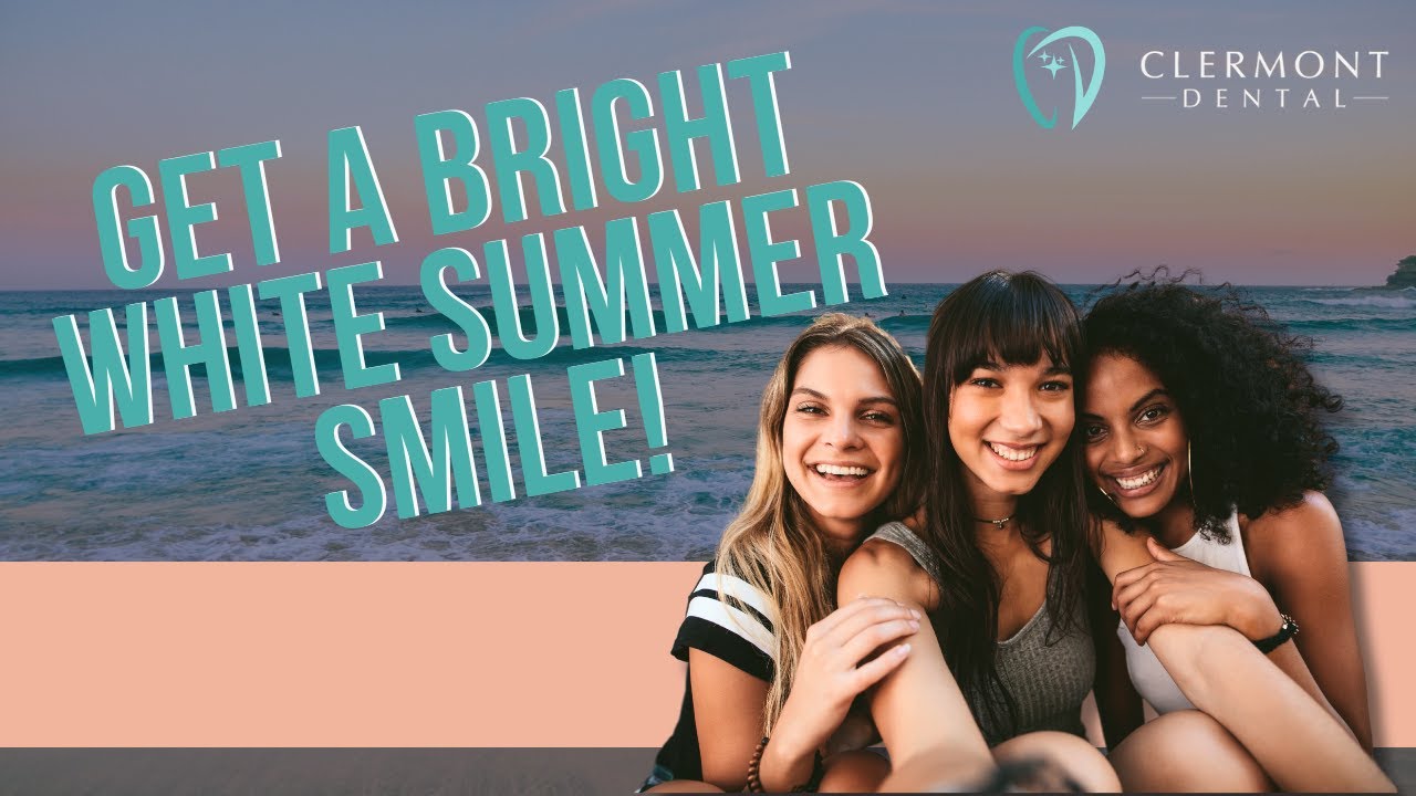 Get a Bright White Summer Smile! | Clermont Dental, Denver CO #teethwhitening #dental #dentalcare