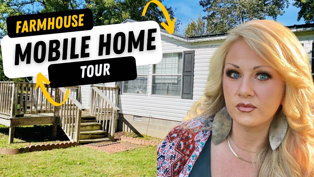 Farmhouse Mobile Home Tour, Double Wide Mobile Home, Blessed Beyond Measure,