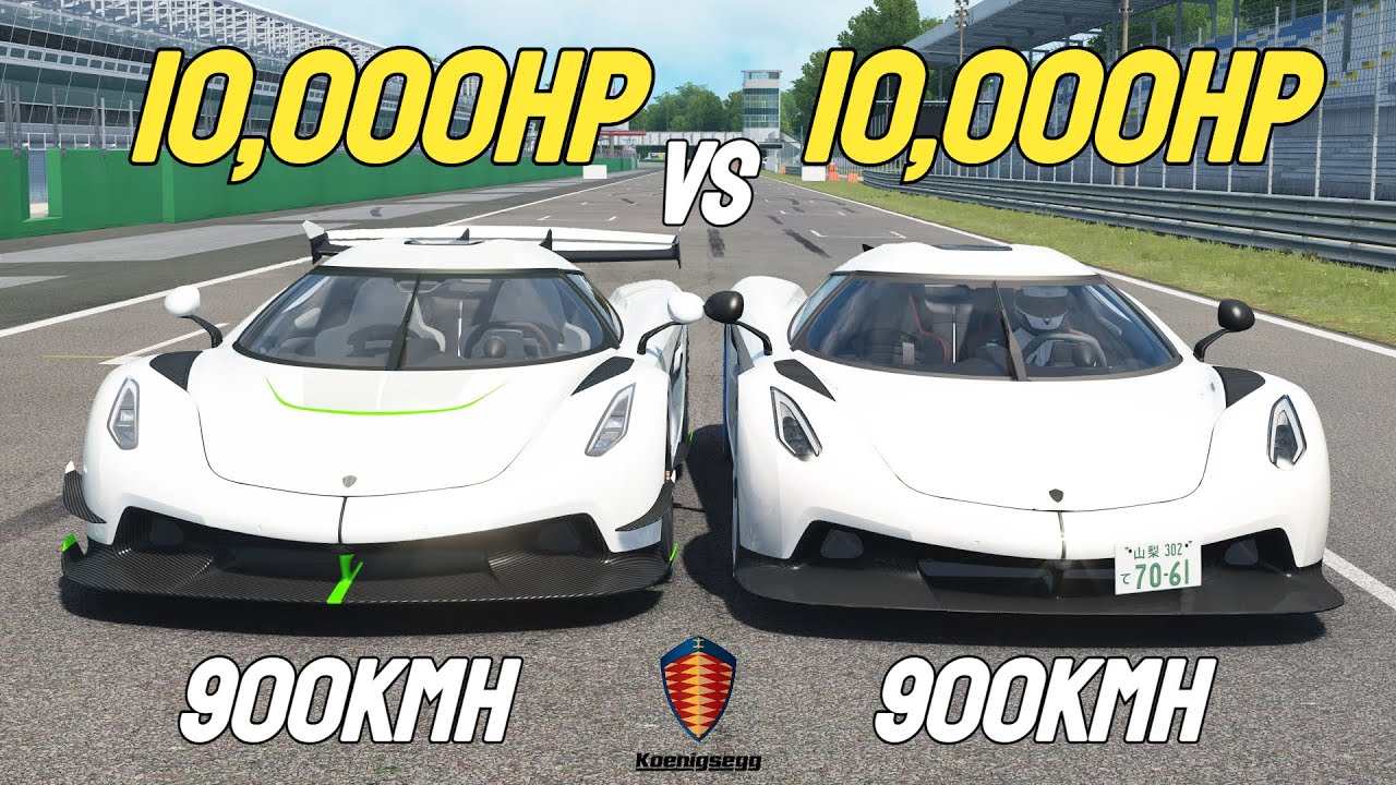 10,000HP Koenigsegg Absolut VS 10,000HP Koenigsegg Jesko RACE