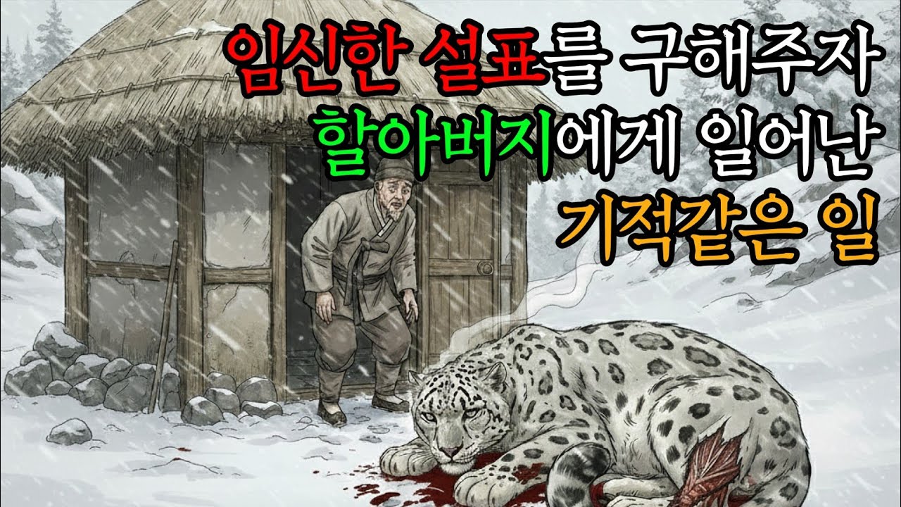 임신한 설표를 구해주자 할아버지에게 일어난 기적같은 일 | 야담 | 설화 | 전설 | 민담 | 옛날이야기 | 수면오디오 | 수면동화