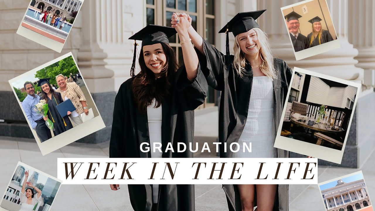 GRADUATION WEEK IN THE LIFE | last finals, family, commencement bts