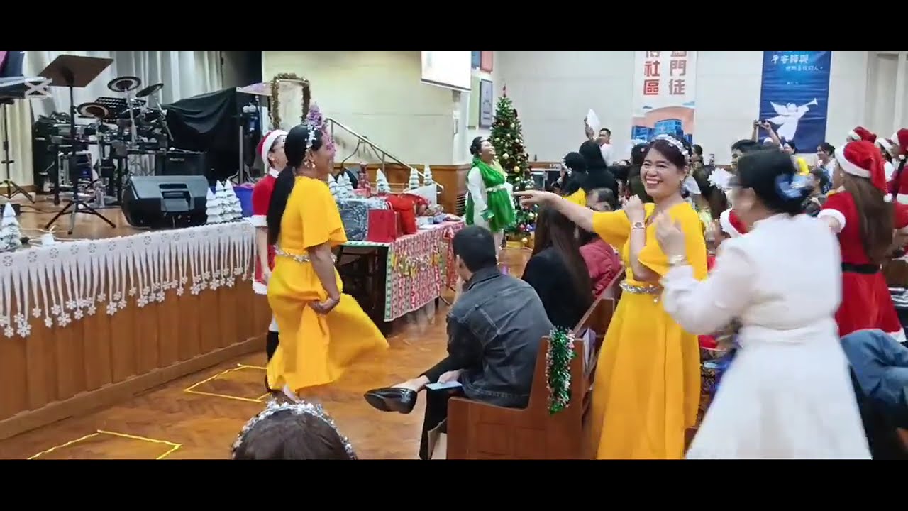 CHRISTMAS PROGRAM AND CAROLING CONTEST AT THE CHURCH