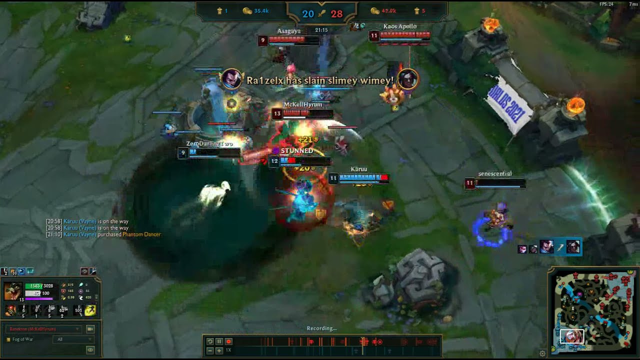 Fed renekton penta kill