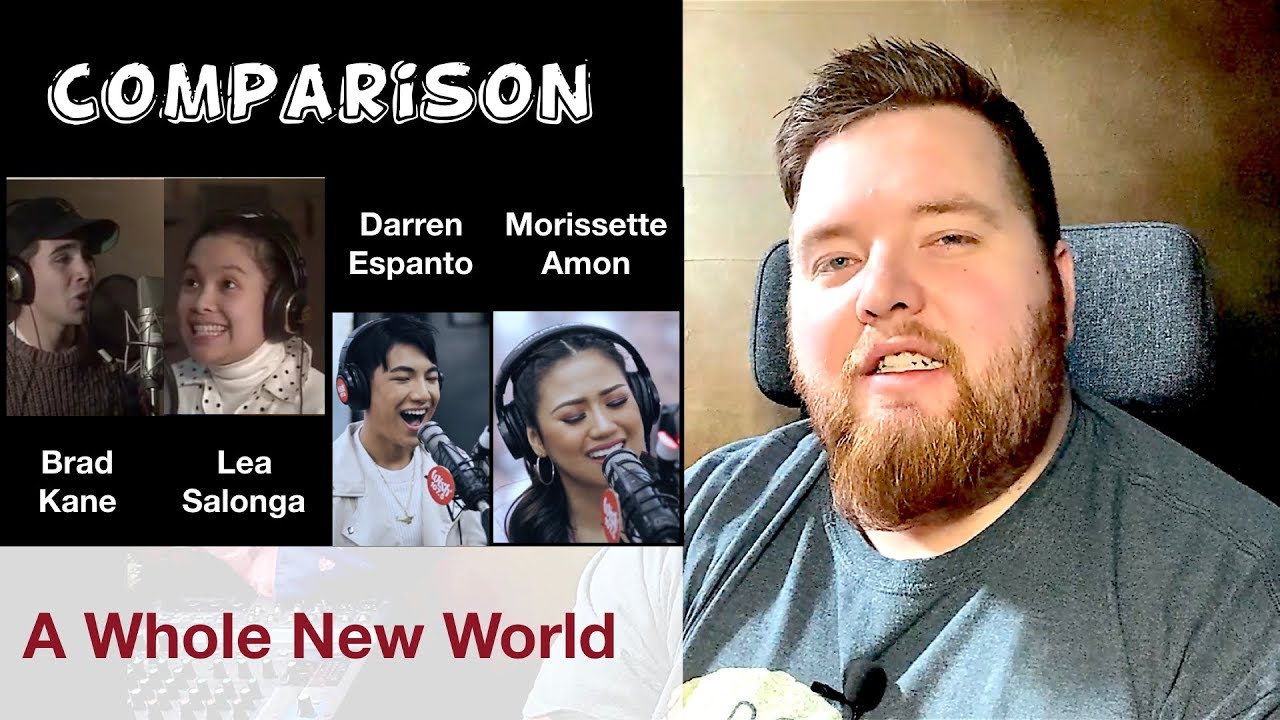 A Whole New World | Lea Salonga & Brad Kane, Morissette & Darren | Jerod M Comparison