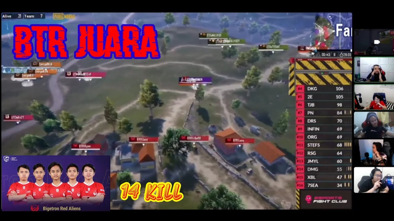 moment BTR JUARA UWS, para streamer bersorak!!!
