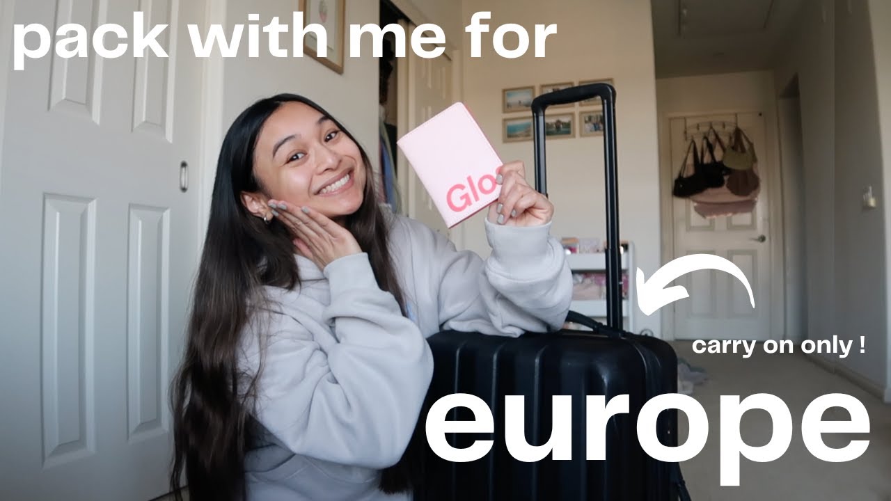 PACK WITH ME FOR EUROPE ✈️ carry on only!