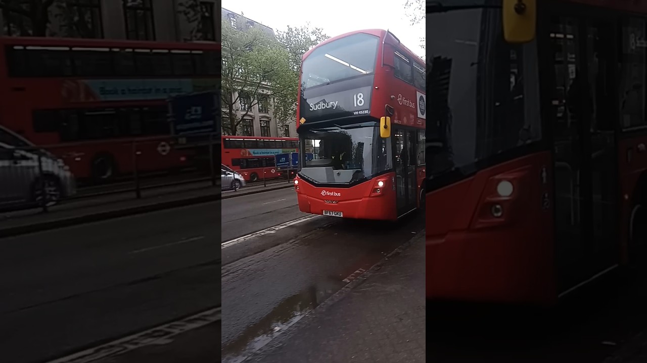 First Bus London Volvo B5LH Wright Eclipse Gemini 3 (VH45230/34828) on the 18 near Euston! #London
