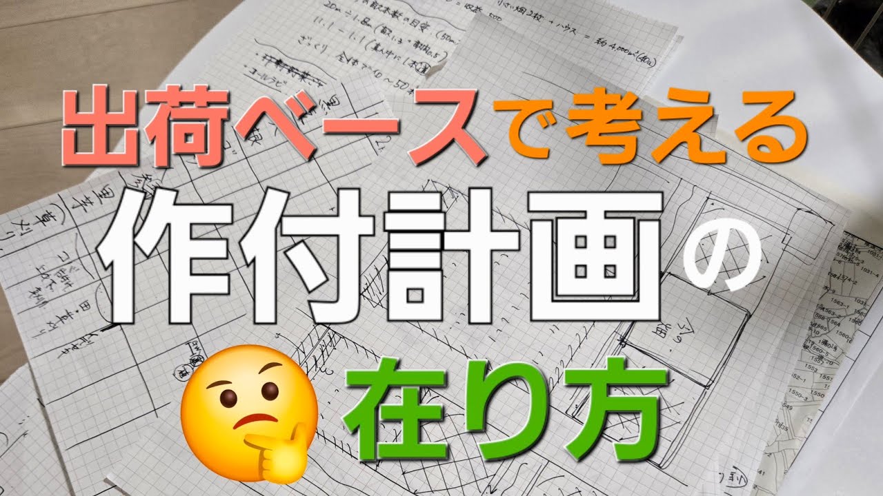 畑１枚分の使い方を変える。出荷ベースで考える作付計画の在り方とは。#自然農 #不耕起栽培 #無農薬 #種まき #現代農業 