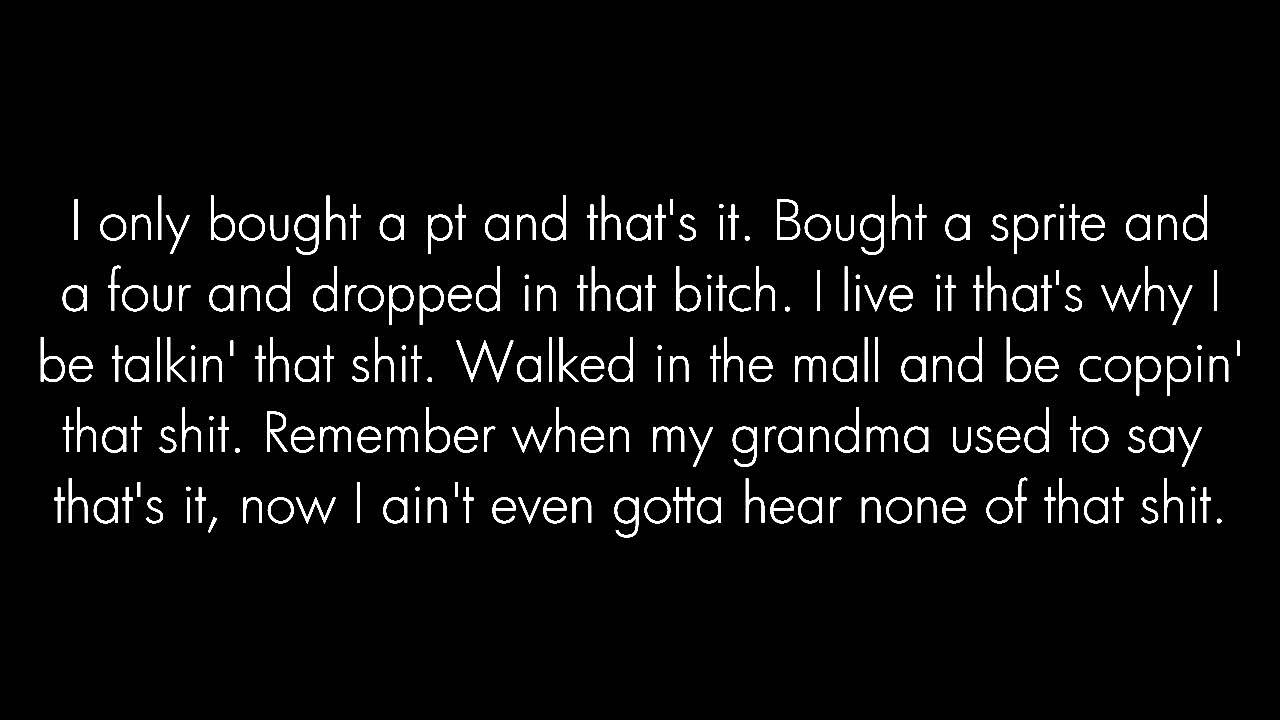 Chief Keef - That's It [ Lyric Video ]