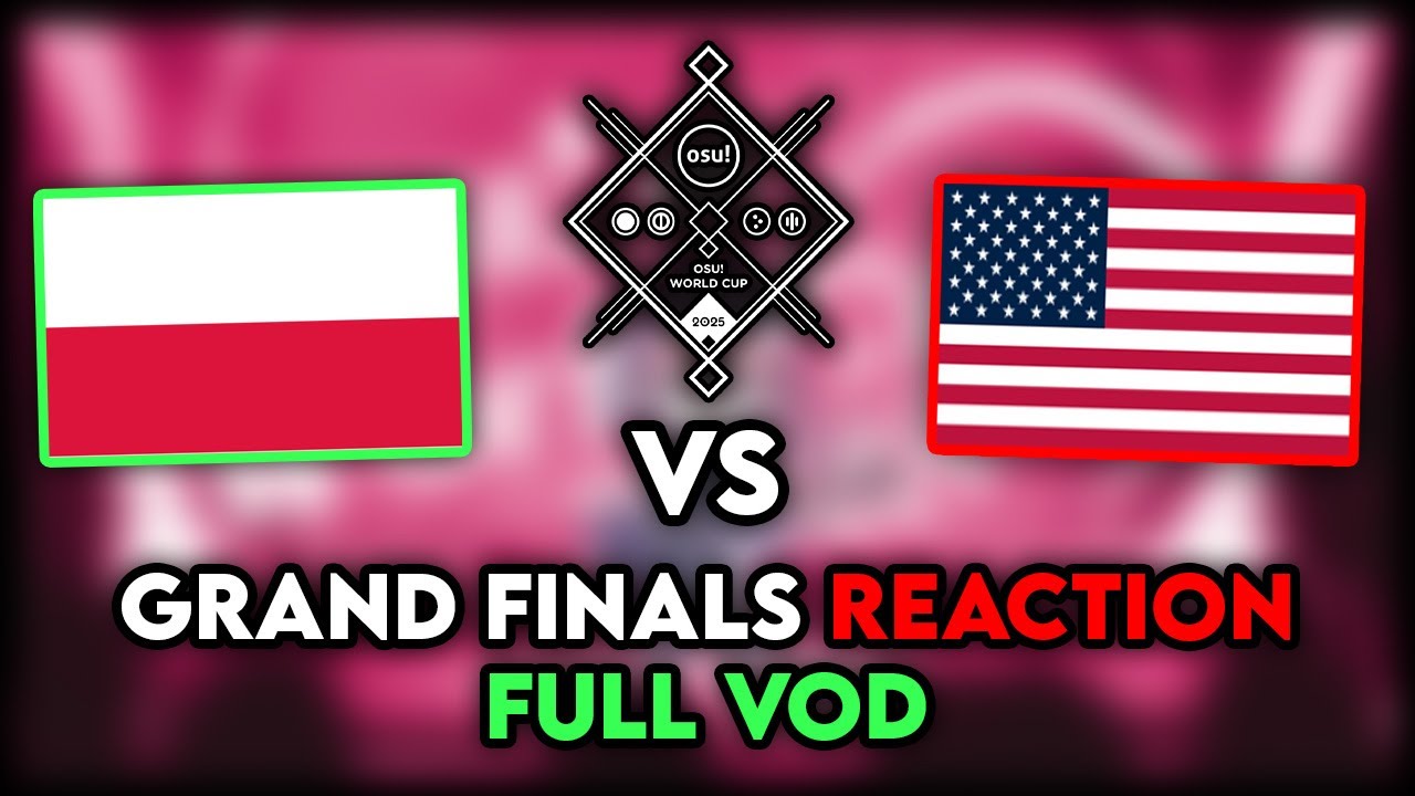 osu! World Cup 2025 Grand Finals: USA vs Poland | Watch Party! (Full VOD)