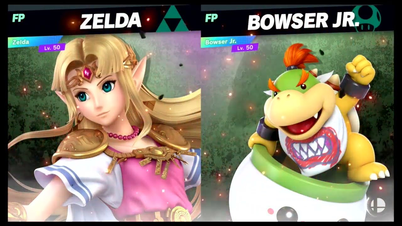 Super Smash Bros Ultimate Amiibo Fights – Zelda vs the World #58 Zelda vs Bowser Jr