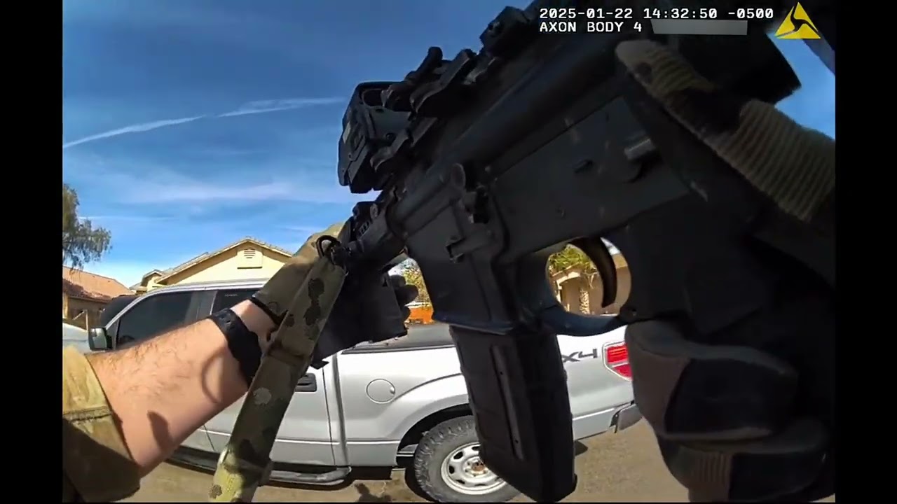 USA Suspect Fires 101 Rounds at US Marshals Intense Border Patrol Bodycam