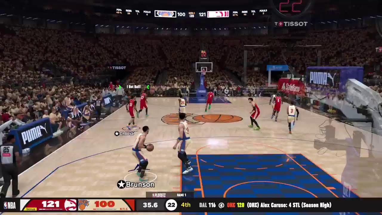 🔴 LILCHEESE(NBA🏀-R):  🎥NBA PLAYOFFS- - SEMIFINALS🎟️ : GAME 1  IN THE GARDEN🔥🔥 @ #1 NYKNICKS🗽