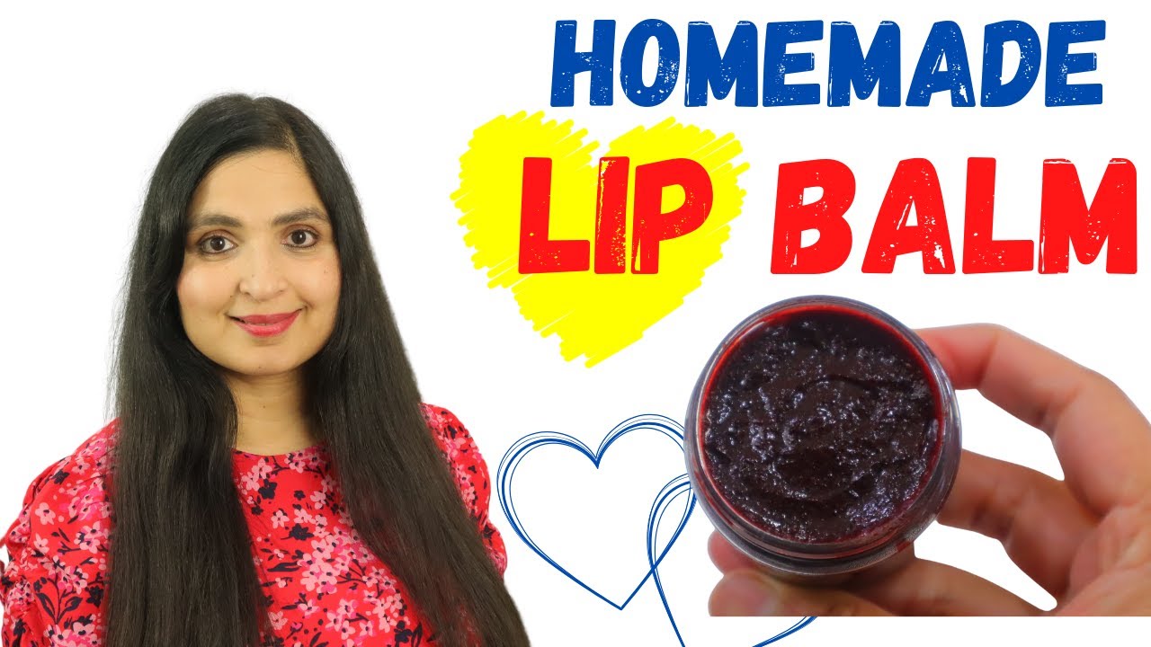 Homemade Natural LIP BALM for PINK LIPS | Beetroot  Lip Balm at Home | Natural Lip Gloss DIY
