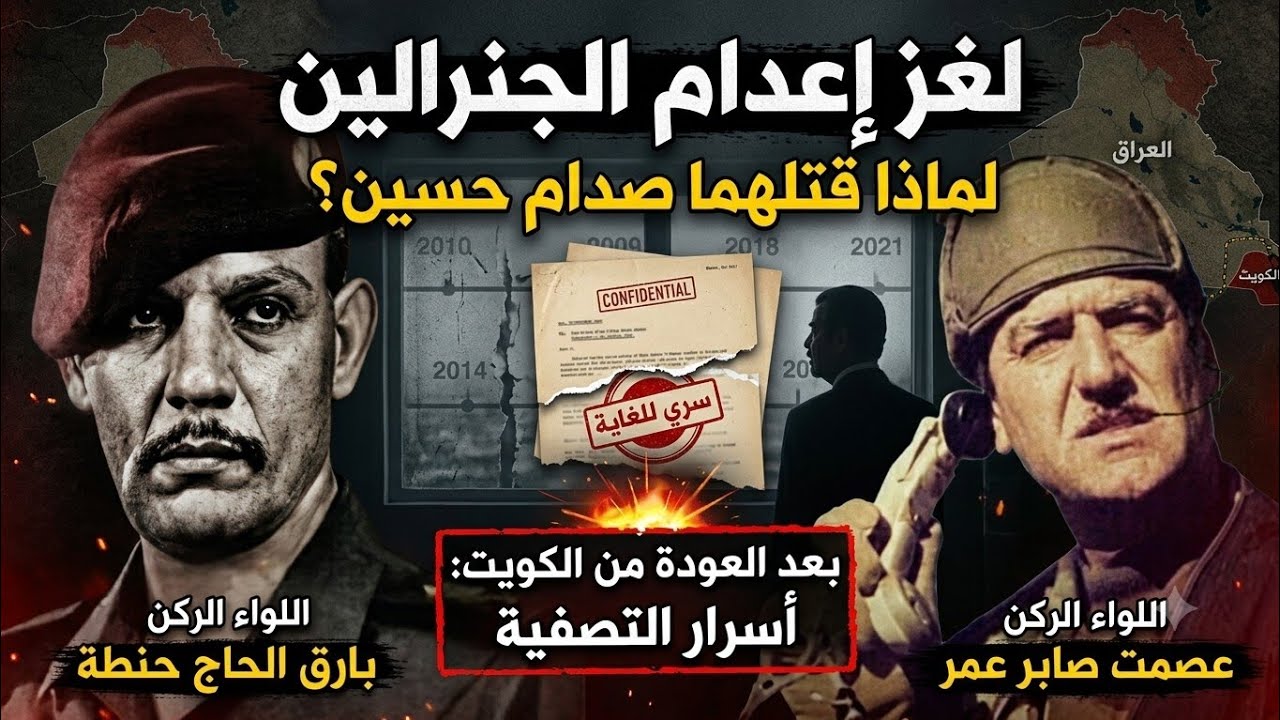 سبب اعدام اللواء الركن بارق الحاج حنطه الزبيدي واللواء الركن عصمت صابر عمر #فائق_الشيخ_علي #راس_غليص