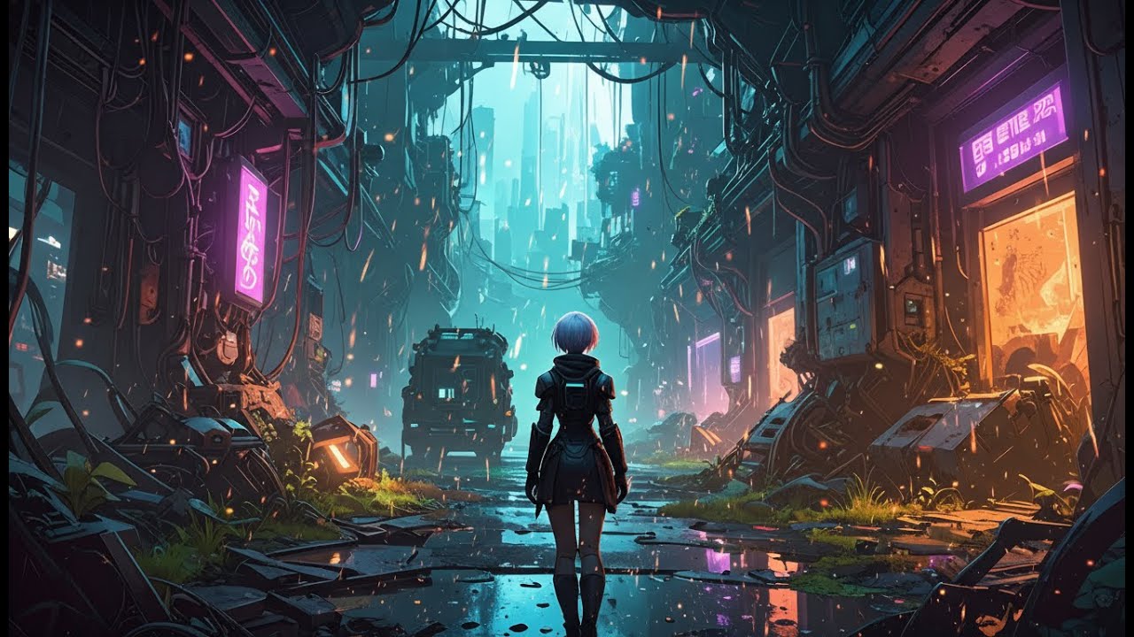 NORA – Falling Sparks | Dark Retrowave • Cyberpunk Sparks • Cinematic Atmosphere