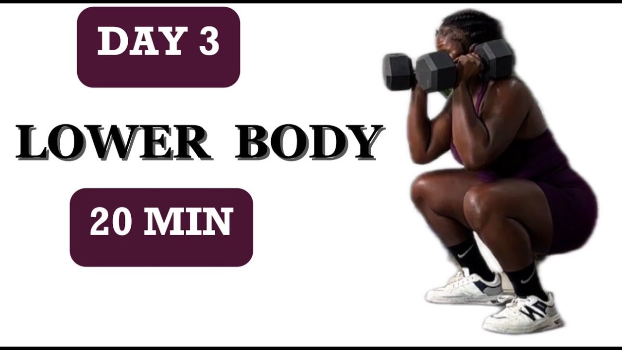 20 MINUTES LOWER BODY  Dumbbell Workout at Home | Build Your Legs and Glutes