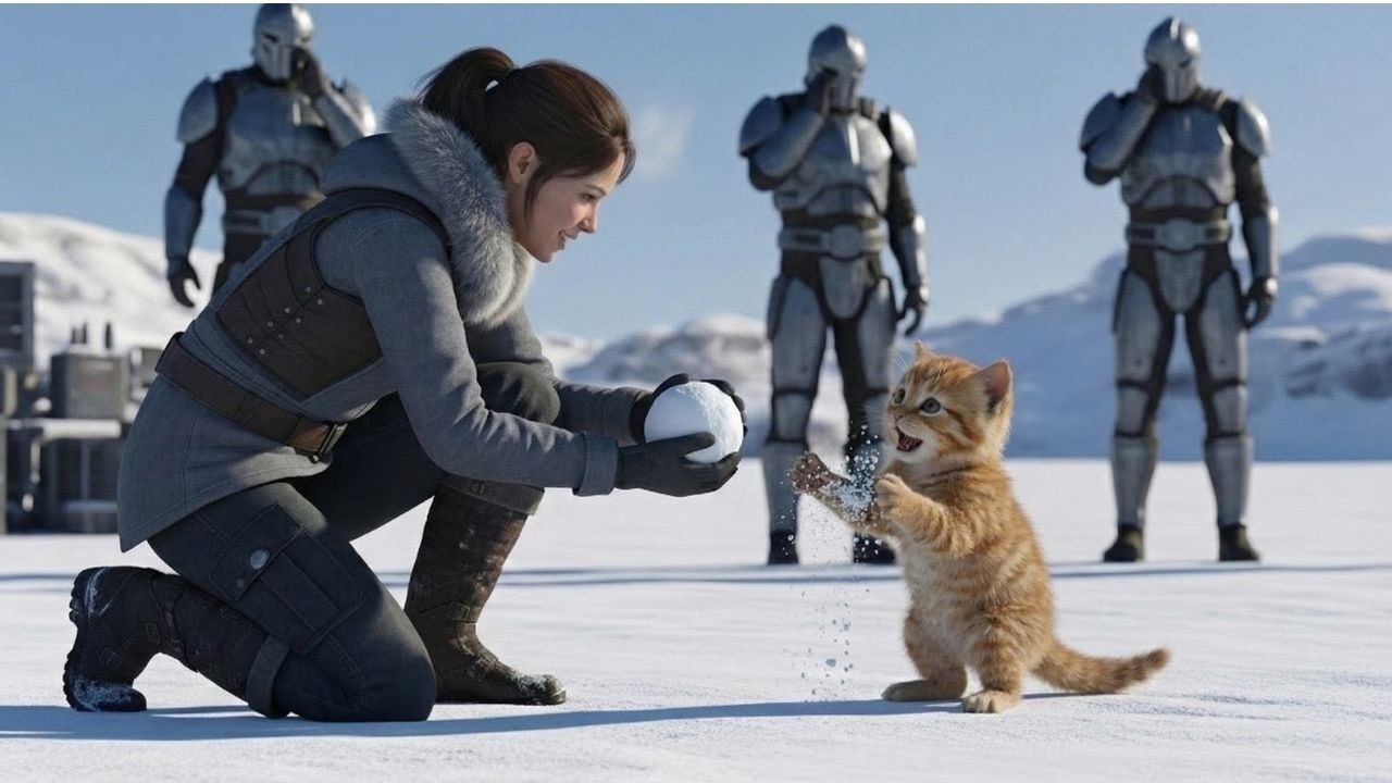 SIE BRACHTE DER KATZE SCHNEEBÄLLE BEIZUBRINGEN — KRIEGER NANNTEN ES SANFTES KAMPFTRAINING